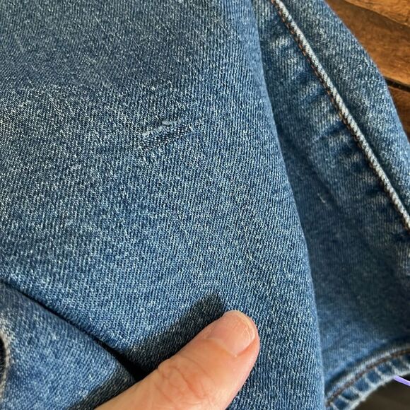 Madewell The Perfect Vintage Crop Jean in Gooding Wash: Knee-Rip Edition size 25 - Picture 7 of 16